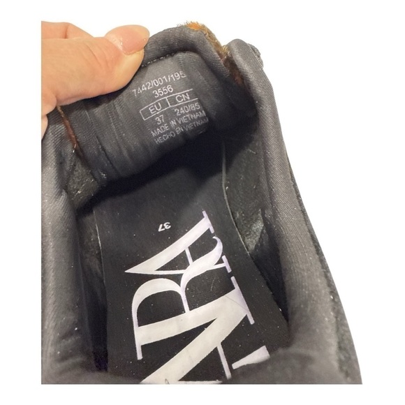 Zara ANIMAL PRINT SNEAKERS woman’s size 37 US 6 - Picture 5 of 9